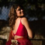 Pujitha Devaraj Instagram - Hello June with Gulabi Sadi✨ For @houseofmurah 📸 @madras_ponnu Draper & Hair @meghna_makeoverartistry #organzasaree #pink #pujithadevaraju #june #sareepost