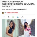 Pujitha Devaraj Instagram - Pujitha Devaraju Anchoring India’s Cultural Diversity @pujitha_devaraju Exclusive by @artistumeshkaushik Link in Bio 🔗 Read here: https://xperttimes.com/pujitha-devaraju-anchoring-indias-cultural-diversity/ #pujithadevaraju #interview #xperttimes