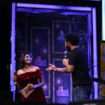 Pujitha Devaraj Instagram - One more time for this energy packed show - Dhanvantra 2024 💥⚡️ Such an amazing host @kuraishi_the_entertainer 💯 We meet again @vj_faazilhani_ 💯 Shot by @balaartphotography @harishvstudios #collegeevent #collegeculturals #medicalcollege #kuraishi #kuraishivibes #anchor #pujitha #trichy