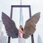Pujitha Devaraj Instagram - ✨🤍 Thank you @avostudiodubai for the this quick shoot✨ #habibi #dubai #wings #visitdubai #view @wingsofmexico @visit.dubai @dubai.travelers