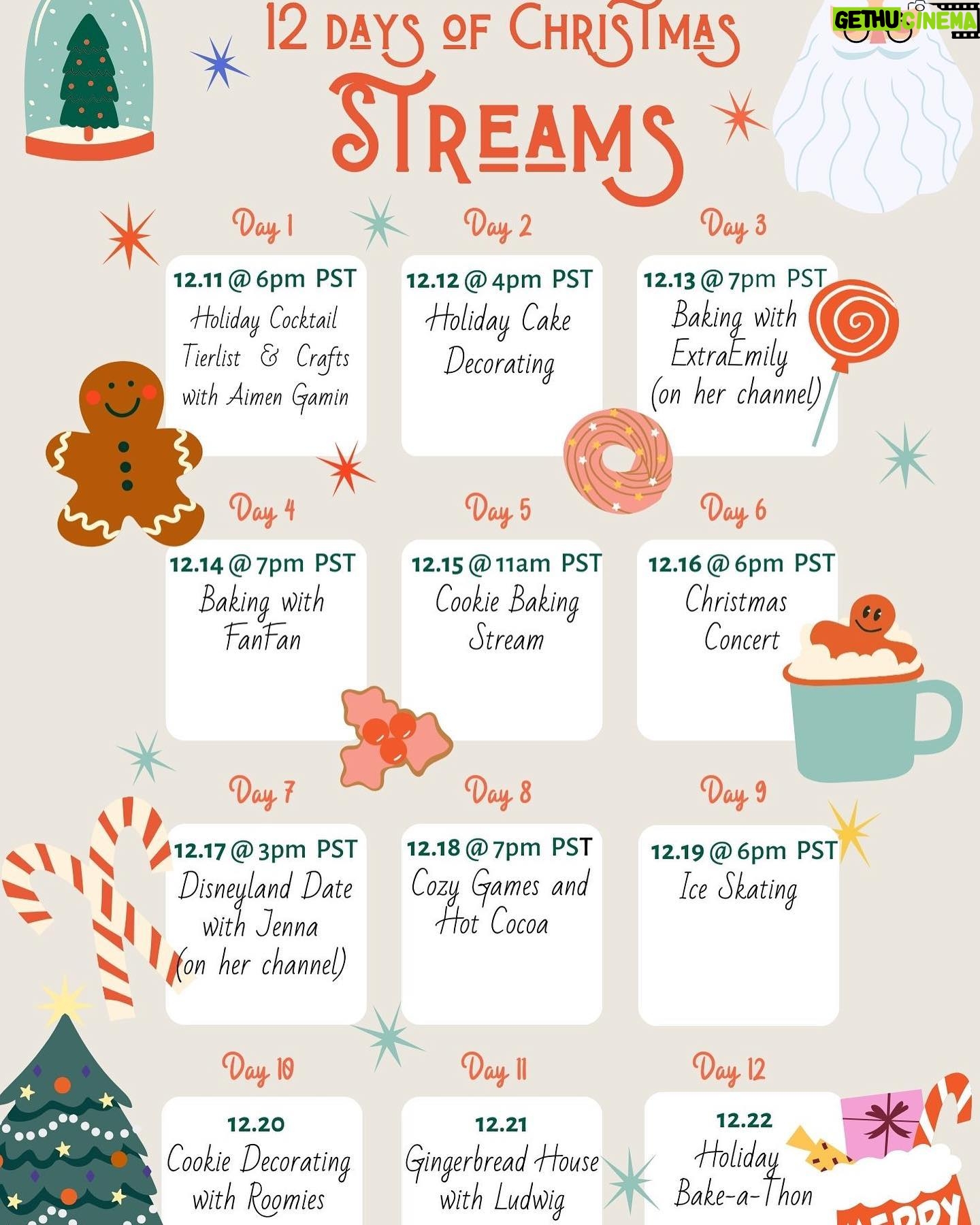 QTCinderella Instagram - Photo Dump with cats and a December Stream schedule if you care 🐯