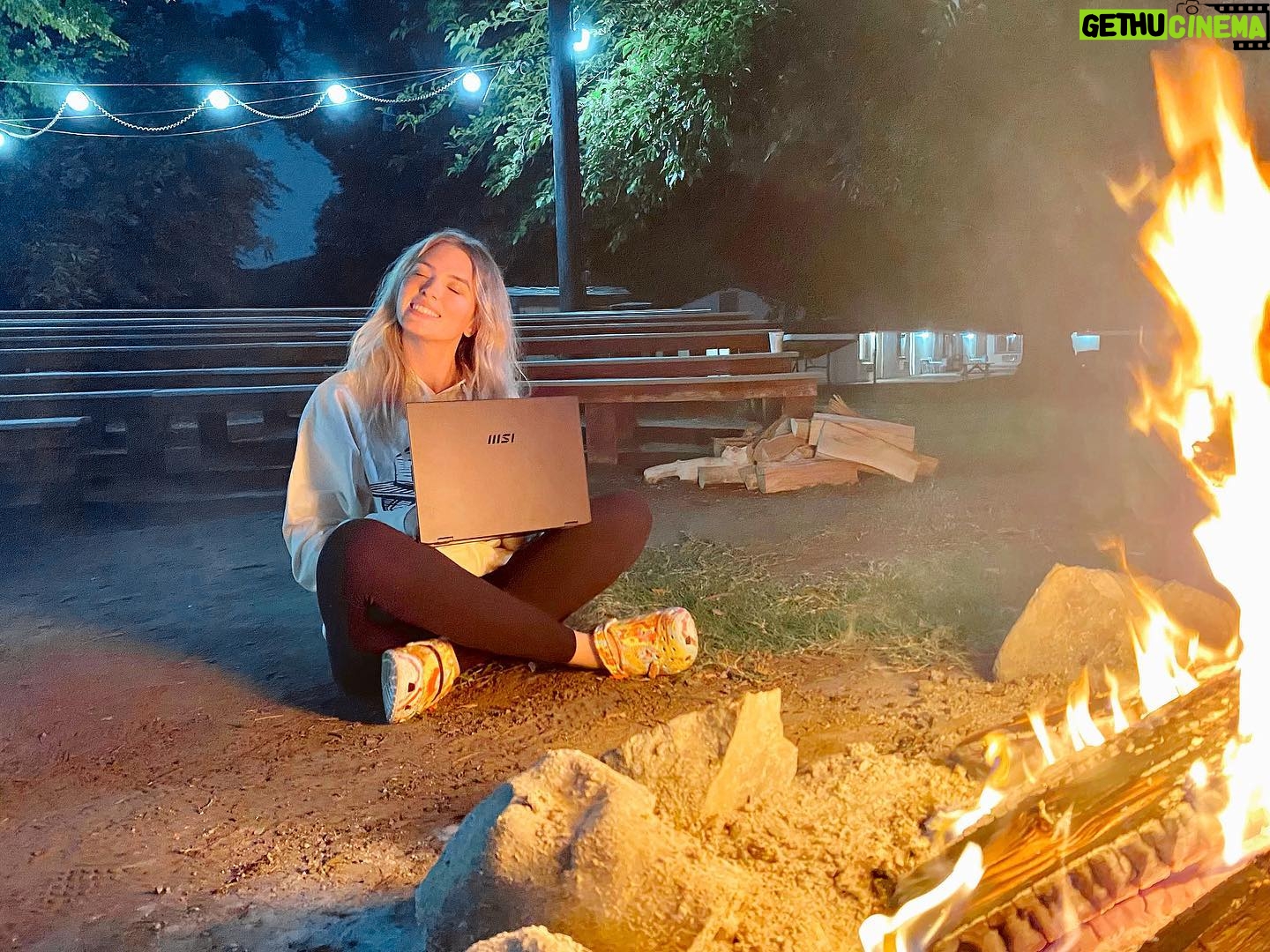 QTCinderella Instagram - #Shitcamp is finally here! Look at our awesome BTS set up thanks to @MSIUS #ad