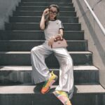 RUKO Instagram - 今年の夏は　@adidasoriginals 🩵 #るうこ私服 #adidas#adidasoriginals #ADIDASBYSTELLAMCCARTNEY