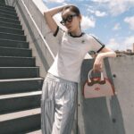 RUKO Instagram - 今年の夏は　@adidasoriginals 🩵 #るうこ私服 #adidas#adidasoriginals #ADIDASBYSTELLAMCCARTNEY