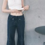 RUKO Instagram - 👖　@ej_sheyang 💎　@atelier.samac 素敵なブランドに出会った時 わくわくする 可愛いものを身につけておしゃれしてる時が1番好き #るうこ私服