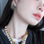 RUKO Instagram - @lohmejewelry ずっと欲しかった ジュエリーブランド ゴールド✖︎パール🦪　永遠に好き