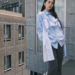 RUKO Instagram - @shohei_collection シャツをゲト 青いシャツが欲しくて一目惚れ 〜6/4宮下パークにてポップアップ開催していますので 是非是非チェックしてみてね👀 #るうこ私服　#pr