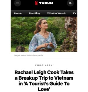 Rachael Leigh Cook Instagram - Excited to share more images from the film! #ATouristsGuidetoLove April 27th only on @netflix @netflixfilm #Tudum 
link in bio to this article! ❤️