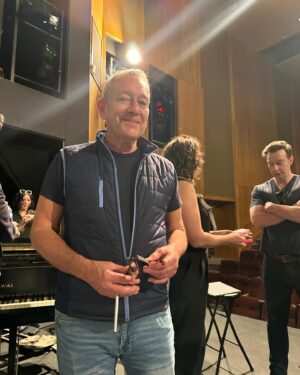 Rachel Bay Jones Instagram - My extra happy place. Anywhere I’m singing Michael John LaChiusa’s music. 😊