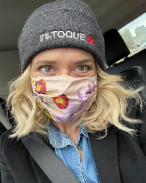 Rachel Bay Jones Instagram - Back in Vancouver - wearing my gift from the @thegooddoctorabc #transport team - My personally embroidered very own toque! I adore these wonderful people.