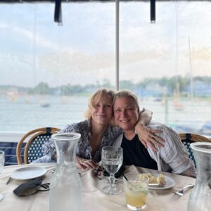 Rachel Bay Jones Instagram - Lovely dinner with crazy dear friends. Boats and sky and water and breezes and a cannon that shoots blanks at the sunset. (Also fab dress and earrings and bracelet - @puresoulshelterisland ❤️)
