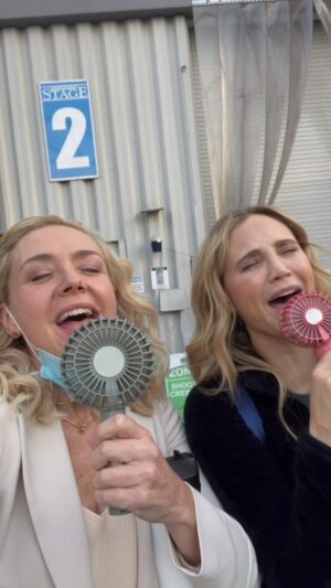 Rachel Bay Jones Instagram - Happy Birthday to the effortlessly silly @fionagubelmann … “enjoy” our attempt to convince the folks at  @thegooddoctorabc to give us a musical episode