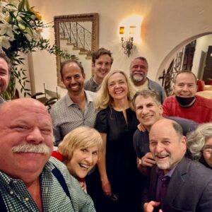 Rachel Bay Jones Instagram - Last night when Marco hosted a birthday Salon for Seth and I got to come. My cheeks hurt from laughing and smiling all night with these talented, kind, warm and funny funny people. ❤️