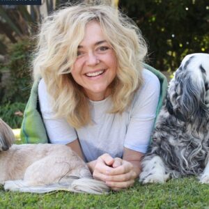 Rachel Bay Jones Instagram - A spontaneous moment of perfection captured by @tonyhernandez ! (Ahem. Cough cough. Swipe for outtakes of our efforts) 😜 So happy to be rolling around on the grass with these guys. Wishing sunshine and joy for you and your family this week ☀️
