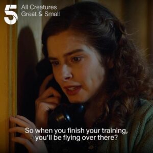 Rachel Shenton Instagram - It’s Christmas tonight in Darrowby! @9pm on @channel5_tv. 🎄 

#season4 #yorkshire #AllCreaturesGreatandSmall