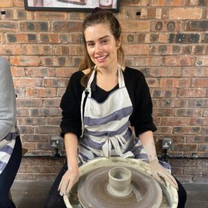 Rachel Shenton Instagram - Back to my roots ♥️ Thank you @dimblebyceramics … We had a wheel-y good time 🫖 

#notsorry #loveapun #potterymaking #stoke #local #staffordshire #mamma #stokeontrent #meandmummy #meandmumtime