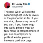Rachel Bloom Instagram - The pandemic is not over. We are in a surge. Please wear a mask. Especially if you are coming to my show in the next few days. Reposting from @luckytran.