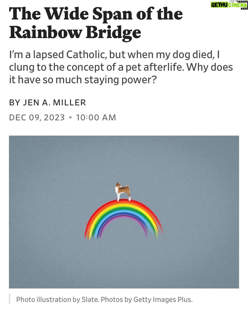Rachel Bloom Instagram - If you've seen #Deathletmedomyshow and you want to know more about the “Rainbow Bridge," this article from @slate does a deep dive. Link in bio.