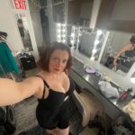 Rachel Bloom Instagram - #TBT to backstage of #Deathletmedomyshow when I tried the new gen Z selfie trick and I guess since I’m not a size 0 this post counts as #bodypositivity or something
