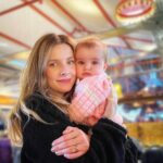 Rachel Hurd-Wood Instagram - How’s everyone? Here’s a diary extract from the last week. I’ve been a little quiet on here as I’ve been laid up in bed with some sort of flu 😷 it wasn’t the Rona (I’m fully vaccinated anyway) but still knocked me out. Thankfully Russ and my mum were around to take care of the kids. After being a bit concerned that Stella was on the small side (people keep commenting on how petite she is), she was weighed today and I’m really happy that she’s doing just fine. She’s not that into food so we’re taking it slow with weaning. 🍌 I often wonder if there’s more to my life than just my kids as since they’ve arrived, they’ve been the focus and dominant force. It’s oft-repeated but true that they are now the reason for everything I do, every choice I make. Everything from work to lifestyle, big decisions and small are (mostly) made to prioritise them. Obviously they’re the most important thing but sometimes I long for the time to really focus on something else. And not just for the hour after they go to bed. Idk this is turning into an essay now but just felt like sharing. 🌷