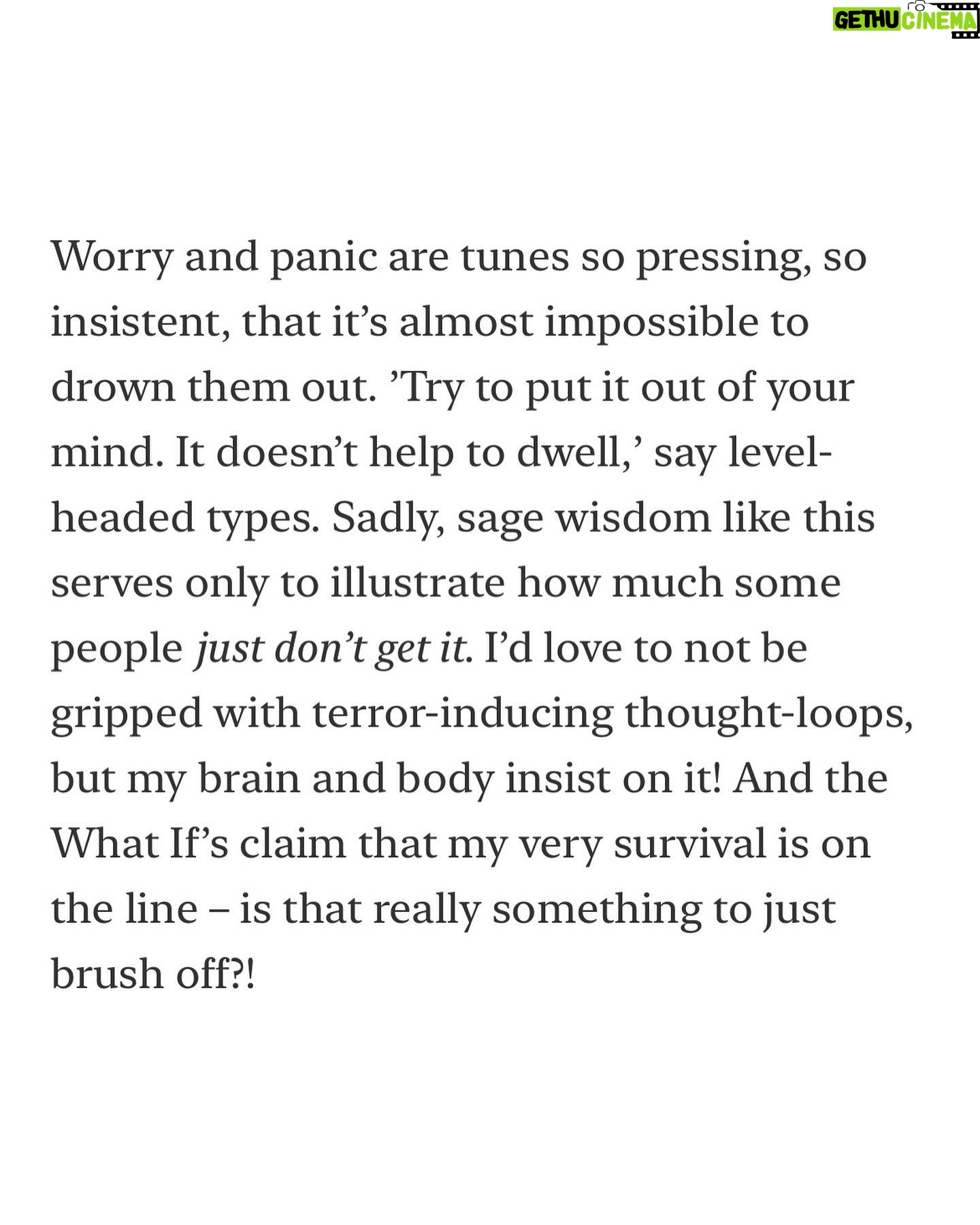 Rachel Hurd-Wood Instagram - Find my free article about overcoming fear and phobia on Substack, link in bio x