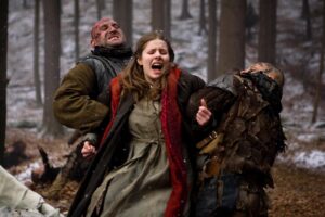 Rachel Hurd-Wood Instagram - The wonderful @emjaybassett recently sent me these throwback pics of shooting ‘Solomon Kane’ (2007). 

I played Meredith, a puritan girl who needed rescued from scary demons by the titular character. We filmed in the beautiful Czech Republic countryside and froze our 🍑‘s off, but had a lot of laughs along the way. 

I also learned a few Czech words and phrases, one of which is the tongue-twister ‘Strč prst skrz krk’. I always thought it was something to do with firefighters but I just googled it and apparently it means stick a finger through the neck!?
