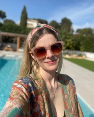 Rachel Hurd-Wood Instagram - Taking two minutes to bask in the glow of finishing a writing project. One that’s taken aaaages. I can’t wait to be able to share it with you all!

*after two minutes the elation fades and I’m racking my brains for the next idea !

I’m wearing some pieces from the beautiful SS collection by @powder_uk - the headband and kimono jacket, and sunnies. 💗 (gifted)

What’s your creative outlet? I love hearing from you all :)👇🏻
