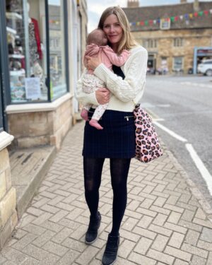 Rachel Hurd-Wood Instagram - Beginning to find my feet again after a looooong af summer adjusting to life as a mum of two little ones. 

I know I’m getting my confidence and sense of self back when I get the urge to work on creative projects again- it feels good!

If your eye has been drawn to this beautiful bag, I don’t blame you. It’s from @tiggyandbo and holds anything and everything. It gives me a feeling of being dressed up and glam even when doing the nursery run in my PJ’s 😊

#motherhood #babygirl #momlife #gifted