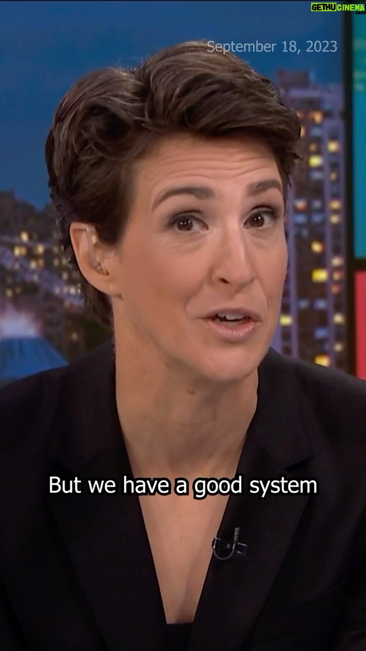 Rachel Maddow Instagram - We tend to treat threats of violence by right-wing extremists in the Trump era on an individual basis, as specific threats to specific people. But taken cumulatively, these threats contribute to a hostile atmosphere that discourages participation in public service - the very thing that makes the United States a distinct success in the world. Rachel Maddow explains why the good thing we’ve got going in the United States is worth defending.