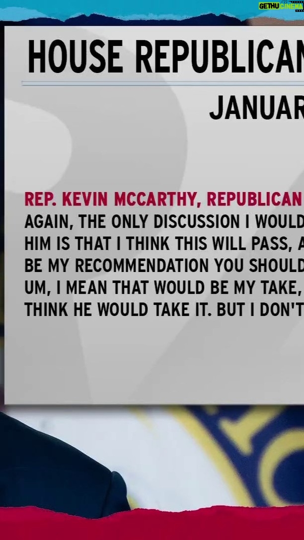 Rachel Maddow Instagram - Audio contradicts McCarthy's denial that he said he would recommend that Trump resign - Rachel Maddow shares audio of House Republican Leader Kevin McCarthy saying that he would call Donald Trump and recommend that he resign in the wake of the January 6th attacks and with a second impeachment looming, as reported by Jonathan Martin and Alex Burns of the New York Times in their new book "This Will Not Pass," and contradicting McCarthy's multiple denials. [Edited from the April 21, 2022 episode of the Rachel Maddow Show.]