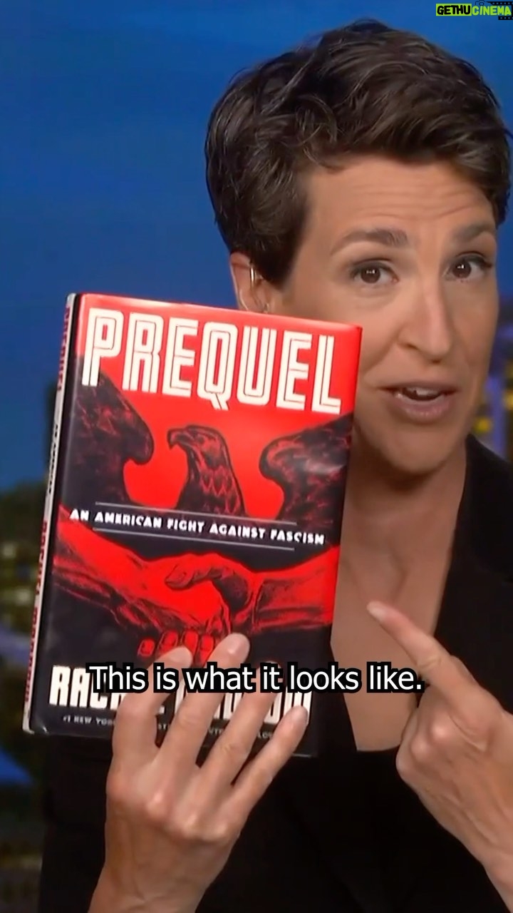 Rachel Maddow Instagram - New from Rachel Maddow: “PREQUEL: An American Fight Against Fascism” Coming October 17 Inspired by her research for the hit podcast Ultra,Rachel Maddow traces the fight to preserve American democracy back to World War II, when a handful of committed public servants and brave private citizens thwarted far-right plotters trying to steer our nation toward an alliance with the Nazis. Pre-orders now available, including audio book and some signed copies. Keep an eye out for tour dates to be announced soon. MSNBC.com/PREQUEL
