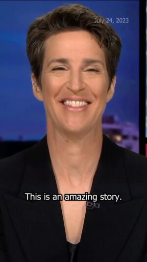 Rachel Maddow Instagram - Maddow: “I can’t believe this is real. It’s real!”