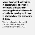 Rachel Maddow Instagram - “They want the right to go after women’s private medical records anywhere in the country.” @maddowshow reports on attorneys general from 19 states with restricted abortion access objecting to a proposed update to HIPAA that would protect the privacy of residents who seek out-of-state reproductive health care. Watch more at the link in bio.