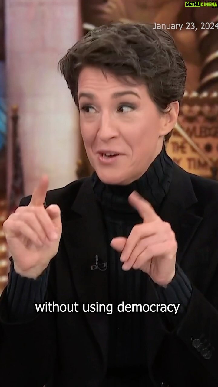 Rachel Maddow Instagram - For an election about saving democracy, there doesn’t seem to be a whole lot of democracy going on.