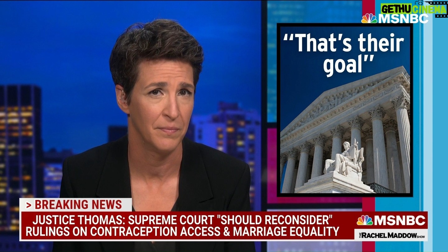 Rachel Maddow Instagram - Part 2: This is the second half of Rachel Maddow's opening segment from the day that the Supreme Court overturned Roe v. Wade. The full segment is too long to post on Instagram as a single clip so we've broken it into two pieces, which kind of works because she changes gears a little in the middle of the segment. In this part Rachel talks about what next steps might be expected from the Republican project to end abortion now that it has achieved its first goal. It is amazing how much of what she anticipates has already begun to develop in just the few weeks since the Supreme Court's ruling. Edited from the June 24, 2022 episode of The Rachel Maddow Show.