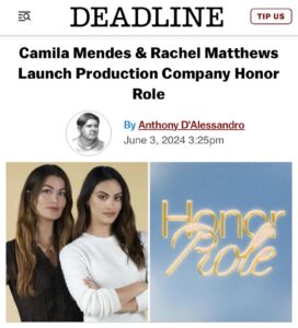 Rachel Matthews Instagram - we’re live!! follow @honor.role for more updates 👀