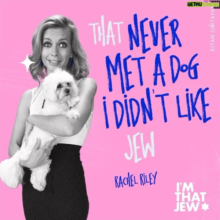 Rachel Riley Instagram - Yep. The Jewish People are diverse, strong, funny, beautiful, talented, resilient, hard-working, optimistic – and so much more. We love life. But - there are only 16 million of us on the planet. So now, more than ever – rise up, speak up, and show your true Jewish colors. Be proud. Be bold. Be you. And if you’re not Jewish? Stand by us. Fighting antisemitism is a numbers game - and we can’t win it alone. Woof. (That’s ‘thanks’). #RachelRiley #IMTHATJEW #JEWISH #PRIDE Follow @eitanchitayat_words for more on this celebration of the Jewish People ✡️
