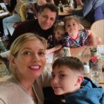 Rachel Riley Instagram - It’s now been 4 years since @pashakovalev and I became parents… and so we are firmly in the Elsa/Frozen zone with this little girl! Just breathing a sigh of relief now all the birthday celebrations are officially done, and it’s time to get ready for Christmas 🙈 Massive thanks to the brilliant Elsa (@leanneburkinshaw12 @poptopeventsuk) and amazing face painter @nirjarahoney for Mave’s little party. We took her to see @frozenlondon at the theatre in Covent Garden yesterday and wow, what a production, just incredible 😍 These last 4 years have flown but we’re enjoying the ride so much. (Also thanks to @babymoriofficial for her Xmas PJs gift from them amongst these pics) #4thbirthday #elsa #frozen
