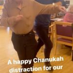 Rachel Riley Instagram - Every time I’ve visited @jewish_care’s Holocaust Survivors’ Centre 97 year old Maurice has told me he could give my husband a run for his money on the dance floor, today it’s proven! We were hoping to take the baby in for a family visit and have a moment of happy Chanukah distraction, but Noa had a temperature so @PashaKovalev represented on our behalf. And it’s lucky I couldn’t make anyway it as they only had 10s to award the dancing 😜🪩🕺💃 Such special people, we’ll all go together next time. ♥️ #Holocaustsurvivors #ballroom #strictly #pasha #chanukah