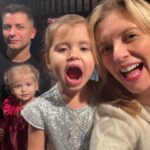 Rachel Riley Instagram - Such a fun time @jw3london’s yesterday watching the only Jewish panto in town - ‘Red Riding Hood and the Big Bad Pig’! 🐷💨👵🏽🎭 It was the first time the kids (and @pashakovalev for that matter) had seen a panto and just gorgeous watching our 4 year old shouting along in the right places and laughing out loud at the rude bits she didn’t understand 🤣 It’s such a great production with loads of ‘in’ cultural references and a brilliant script, set, cast and music, if you’re thinking of going it’s on till January 7th and we really recommend it. Plus a spin around the ice rink if you fancy that too, banana and penguin helpers are optional 😆🍌🐧⛸️ Thanks for having us JW3! #panto #redridinghood #jw3 #jewishlife #icerink #iceskating