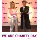 Rachel Riley Instagram - Big thanks to everyone at @icapcharityday for picking @alzheimersresearchuk as one of the charities benefitting from your day of fancy dress madness fundraising today! Apologies to these brilliant servicemen who I thought had just gone and got really good costumes and so asked to borrow the sword and helmet for a pic 🙈🤣 now I look back at Spencer, the Toy Story soldier taking me round last year, the quality of their look is rather different… Thanks for looking after me this year Peaky Blinder Dom, and to the many traders who let me “help” on their desks/phones to raise money. ARUK are hoping to find a cure for dementia in our lifetimes and I’m so pleased they were chosen again to be supported by ICAP today. #charity #ICAP #alzheimersresearchuk #aruk #fancydress