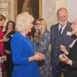 Rachel Riley Instagram - A pleasure to have been invited to a reception at Buckingham Palace yesterday with the Queen, to wind up the @wowglobal Women of the World bus tour aimed at inspiring and encouraging girls across the country. And for me there’s no better role model than who I bumped into there - space scientist Dr Maggie Aderin-Pocock, who I’ll always remember for first meeting a decade ago delivering a brilliant speech at the Science Museum to young girls, with her own baby girl on her hip! Also love that the only picture I could find of getting to meet the royals was my arm poking out under Queen Camilla’s chin whilst chatting to Queen Mathilde of Belgium 😆 A lovely morning with some great women, and nice getting to chat to some fab young students enjoying the day too 💗👧🏽👩‍🦰👩🏻👱‍♀️🧕🏽 #IWD #wow #women #girls