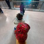 Rachel Riley Instagram - Such a fun time @jw3london’s yesterday watching the only Jewish panto in town - ‘Red Riding Hood and the Big Bad Pig’! 🐷💨👵🏽🎭 It was the first time the kids (and @pashakovalev for that matter) had seen a panto and just gorgeous watching our 4 year old shouting along in the right places and laughing out loud at the rude bits she didn’t understand 🤣 It’s such a great production with loads of ‘in’ cultural references and a brilliant script, set, cast and music, if you’re thinking of going it’s on till January 7th and we really recommend it. Plus a spin around the ice rink if you fancy that too, banana and penguin helpers are optional 😆🍌🐧⛸️ Thanks for having us JW3! #panto #redridinghood #jw3 #jewishlife #icerink #iceskating