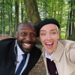 Rachel Skarsten Instagram - Since I admittedly did @littlespoonman a little dirty in the last photo 🤭 I thought I’d not only remind you how dashing he really is, (along with the rest of my darling cast) BUT also that tonight is the night, ‘The Royal Nanny’ premiers on @hallmarkchannel at 8/7c ❤️🎄