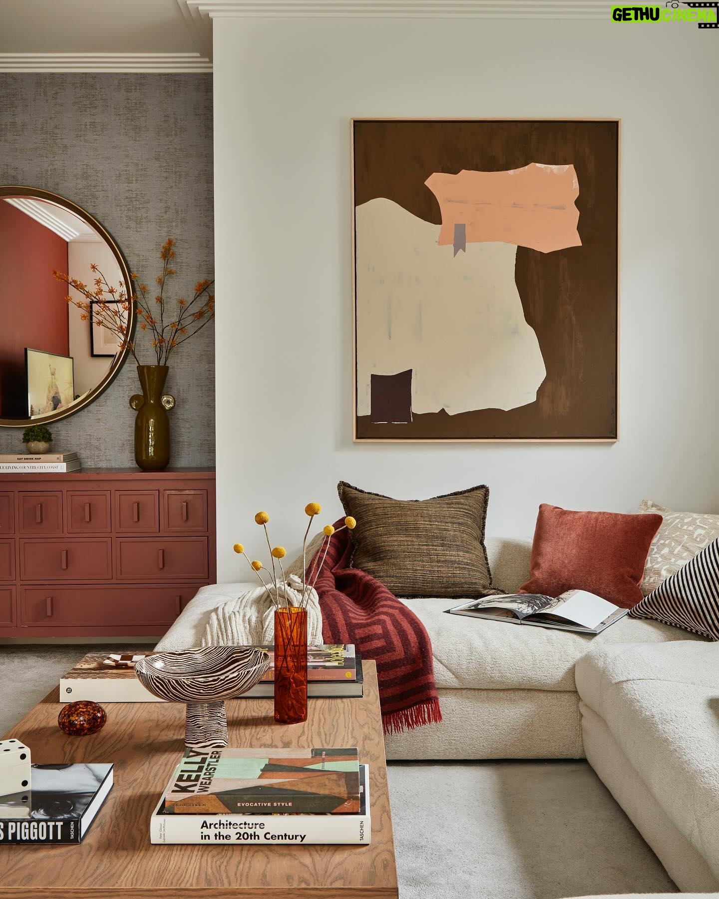 Rachel Stevens Instagram - As you know I love interiors so wanted to do a little reveal of my new living room which I’m obsessed with! I’m currently renting, whilst I look for my next house and wanted to put a bit of effort in to make it feel like home, but not spend a fortune at the same time I needed help to bring my vision to life! I found the brilliant @finch_interior_design on insta through the lovely @pollyvsayer and messaged her to see if she’d be up for styling my home. Nicola brought so much design expertise🙌🏻 I made it extra hard for her as she had to work with an existing huge sofa and wasn’t allowed to touch the walls or floor… Have a flick through to see what she’s come up with One of my favourite pieces is the large coffee table, which Nicola designed for me..as I do love a coffee table book! I could not be happier. I hope you love it too and it inspires those of you renting that you can do a lot even with a rental to make it feel like home🫶🏻
