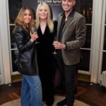Rachel Stevens Instagram - Such a gorgeous evening celebrating a dream team @benjirom @romcomentertainment 💫🥂 ✨grateful for all the opportunities and adventures this year and so excited for the new year ahead 🙏🏻❤️