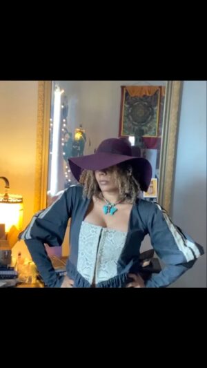Rachel True Instagram - 🦋Happy Spring Awakening 🐝 Hope you’re doing alrighty🦋
💜 
🥳💕started designing & #sewing these tops in winter for Ye annual Changelings ball of 1509 & they’re still not finished ¯\_(ツ)_/¯ 🙃
but 2 out of 3 dentists, pirates 🏴‍☠️, & time travelers agree, what I lack in 🧵 skills I make up for in enthusiasm 😂💜
*sewing is my little fool writers equivalent of ‘cleaning the kitchen’ to meditate & clear my mind... 🦋so that I may then write complete sentences that make sense 😉😜
❤️
#racheltrue #writersofinstagram #trueheartintuitivetarot #sewersofinstagram kinda 😂