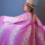 Rachel True Instagram – What’s the name of this album? 💜
🦋Just in time for my spring/summer ‘72 clothing collection for time travelers, this here almost finished silk gauze number I’m making while writing my next book 📕 🥳 📕
I 💜 it!! because i look like the circus 🎡🎪 (fabric @moodfabrics ) 💜
Silk gauze – easy to sew BUT almost impossible to unpick so ya kinda have to sew it right the 1st & only time 😩 #sewingproject  #racheltrue #leica #madebyme