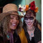 Rachel True Instagram – Día De Los Muertos on Olvera w/ 1 of my fav Grand Supremes 🖤 @fairuza 🖤
The  whole thing was fabulous & the Aztec dancers- espectacular!!!! 😍💀
⭐️Fairuza has a new Patreon, do check out 
& I have a tarot centric Patreon as well 🥳
 at some point soon the 2 of us will actually get our podcast together🥳🤩🥳
#racheltrue #fairuzabalk #dayofthedead #olvera