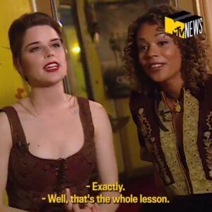 Rachel True Instagram - OMG this @mtv clip from the Craft ‘premiere in (it’s gonna be) May ‘96‼️can legally rent a car now 🤗💀😂 
🎥🖤🎥
My message is strikingly similar as today😂🥳
🤗
Btw #blackgirlmagic in a studio film wasn’t so common then as nowadays 🤔🤩
Happy Craftaversary
🧚🏾‍♀️
#racheltrue #thecraft #mtv #spreadpositivity #tb #90s 💜